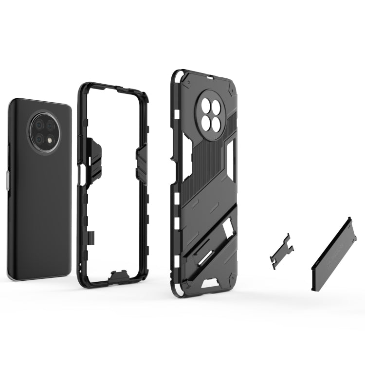 For Honor X20 Punk Armor 2 in 1 PC + TPU Shockproof Case with Invisible Holder