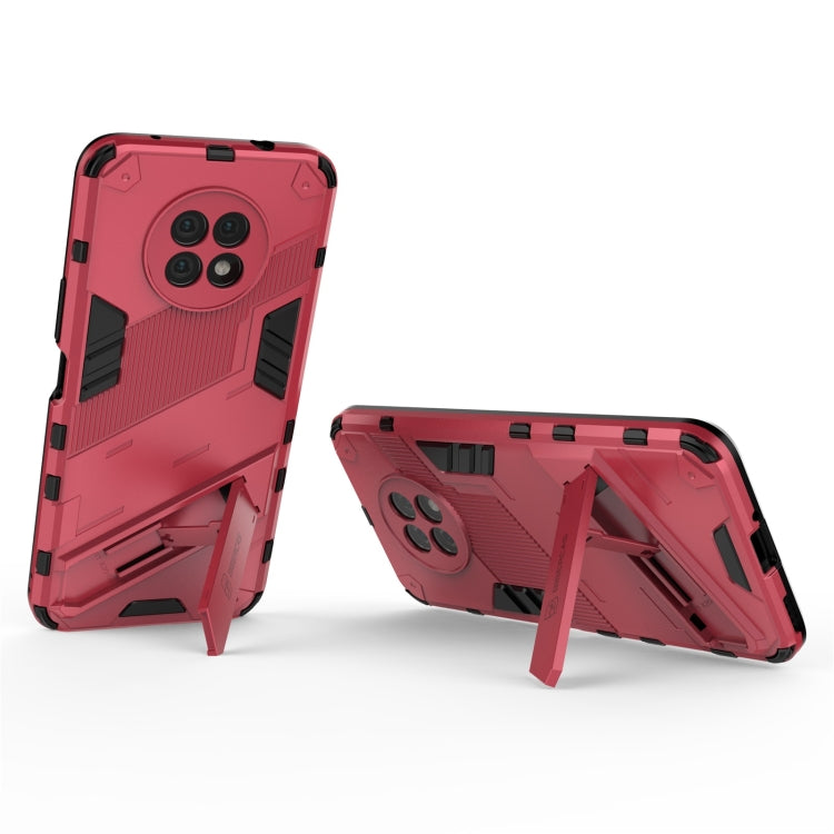 For Honor X20 Punk Armor 2 in 1 PC + TPU Shockproof Case with Invisible Holder
