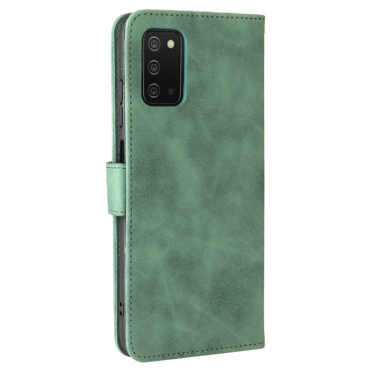 For Samsung Galaxy A03s Solid Color Skin Feel Magnetic Buckle Horizontal Flip Calf Texture PU Leather Case with Holder & Card Slots & Wallet