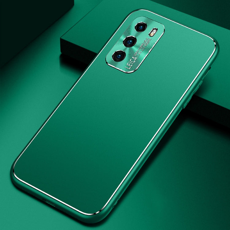 For Huawei P40 Cool Frosted Metal TPU Shockproof Case