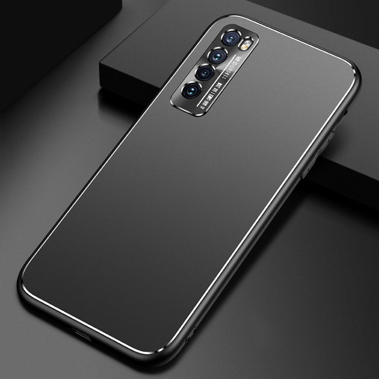 For Huawei nova 7 Cool Frosted Metal TPU Shockproof Case