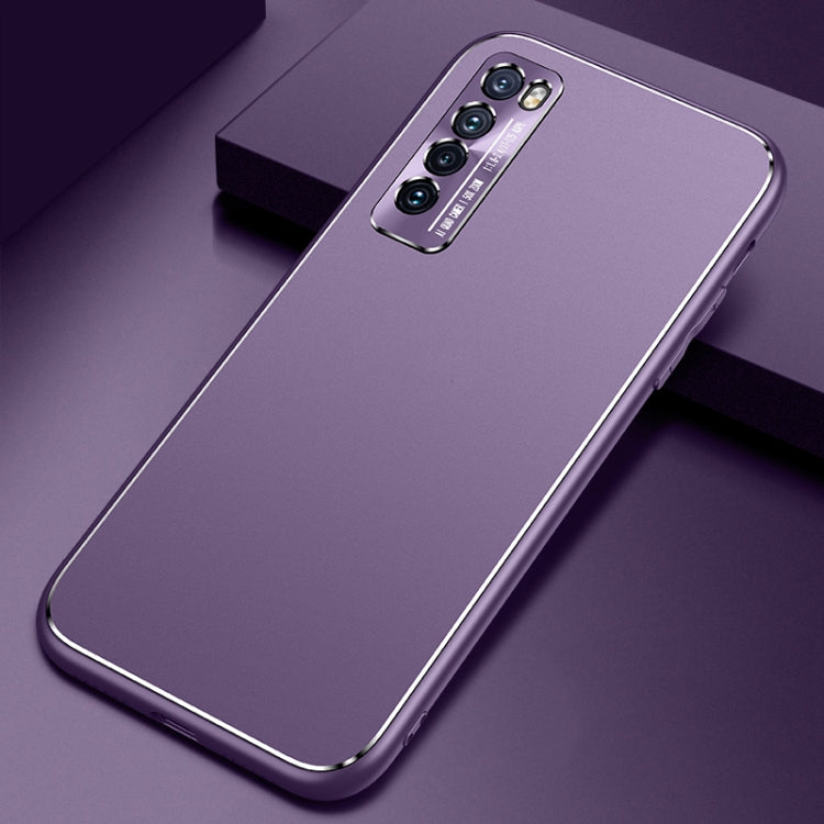 For Huawei nova 7 Cool Frosted Metal TPU Shockproof Case
