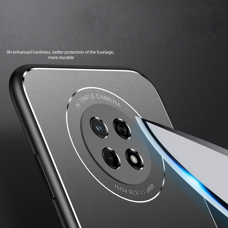For Huawei Enjoy 20 Cool Frosted Metal TPU Shockproof Case
