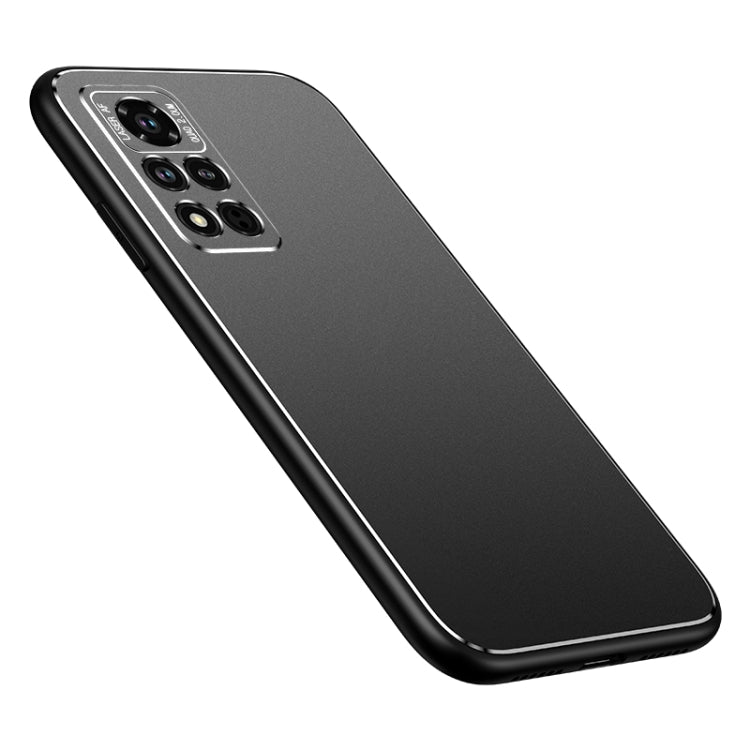 For Honor V40 5G Cool Frosted Metal TPU Shockproof Case