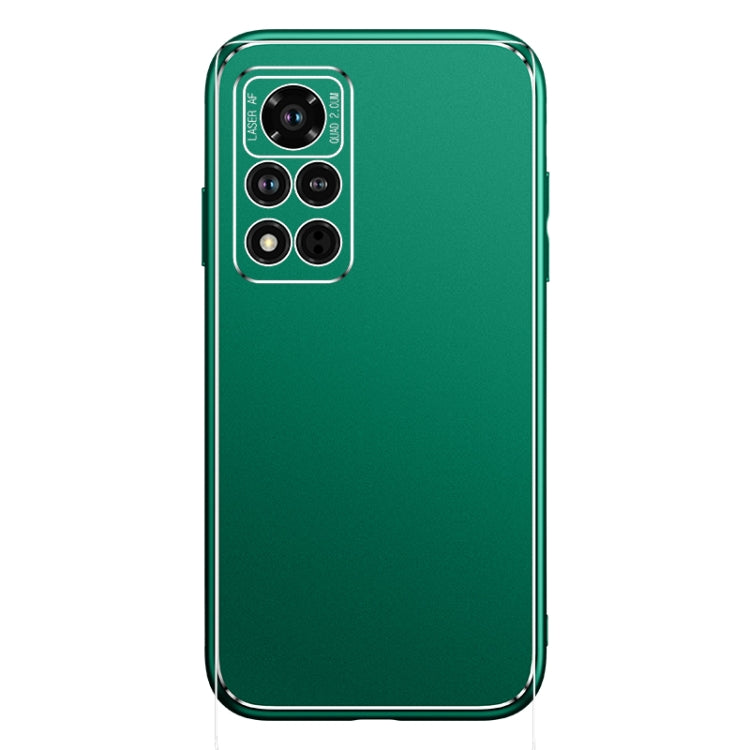 For Honor V40 5G Cool Frosted Metal TPU Shockproof Case