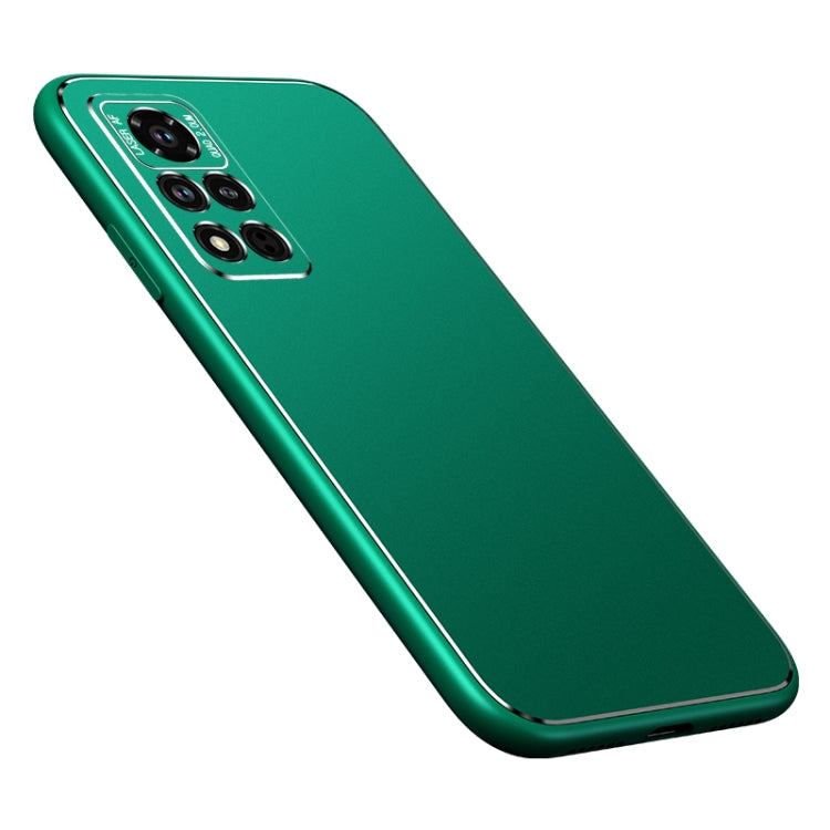 For Honor V40 5G Cool Frosted Metal TPU Shockproof Case