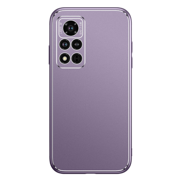 For Honor V40 5G Cool Frosted Metal TPU Shockproof Case
