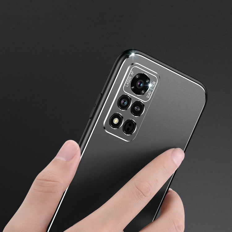 For Honor V40 5G Cool Frosted Metal TPU Shockproof Case