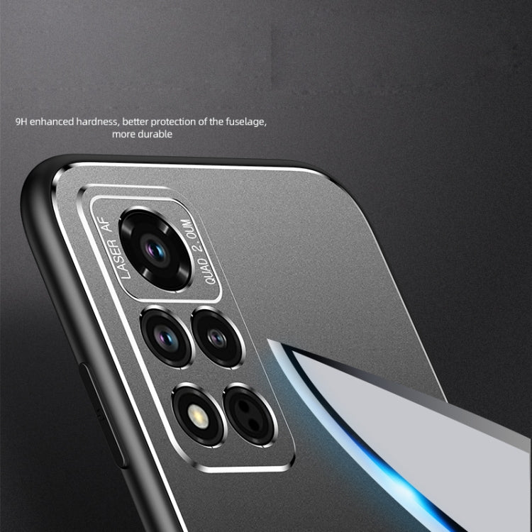 For Honor V40 5G Cool Frosted Metal TPU Shockproof Case