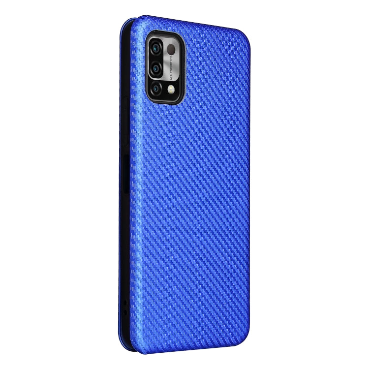 For UMIDIGI Power 5 Carbon Fiber Texture Horizontal Flip TPU + PC + PU Leather Case with Card Slot