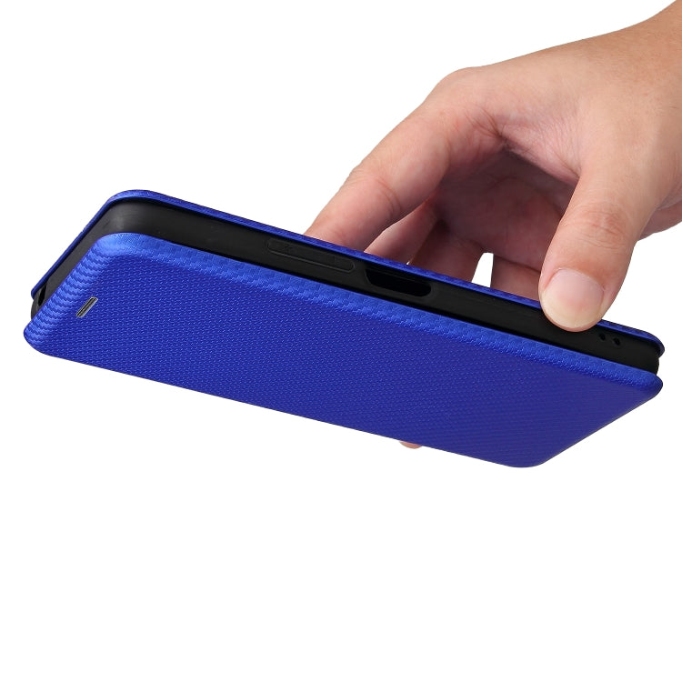 For UMIDIGI Power 5 Carbon Fiber Texture Horizontal Flip TPU + PC + PU Leather Case with Card Slot
