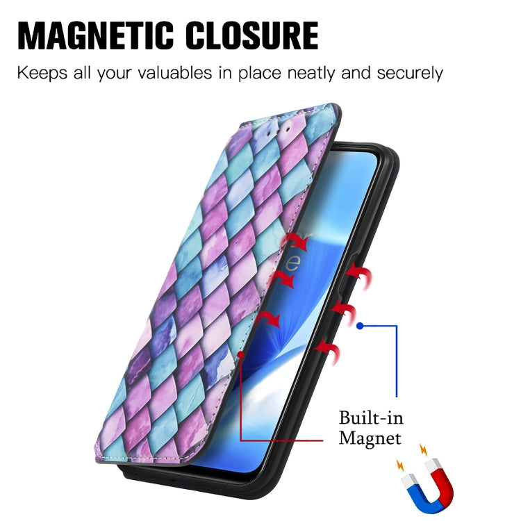 For OnePlus Nord N200 5G Colorful Magnetic Horizontal Flip PU Leather Case with Holder & Card Slot & Wallet