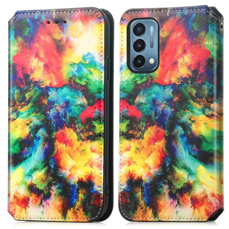 For OnePlus Nord N200 5G Colorful Magnetic Horizontal Flip PU Leather Case with Holder & Card Slot & Wallet