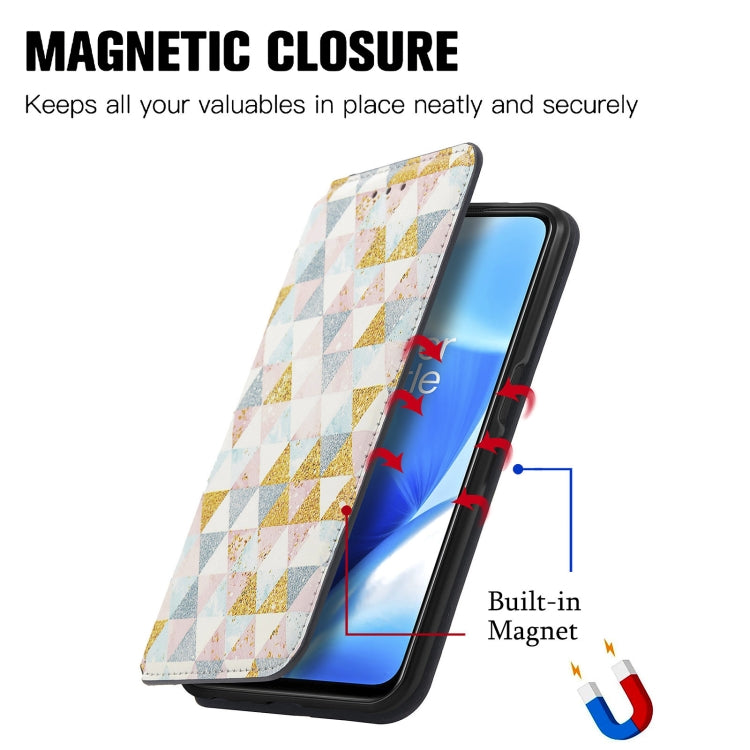 For OnePlus Nord N200 5G Colorful Magnetic Horizontal Flip PU Leather Case with Holder & Card Slot & Wallet