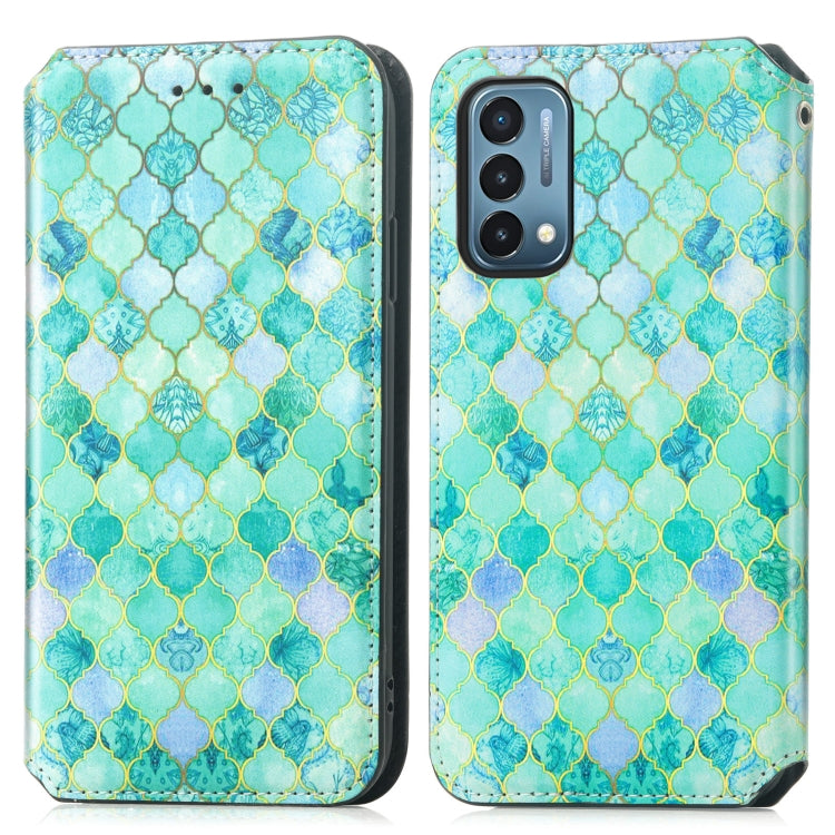For OnePlus Nord N200 5G Colorful Magnetic Horizontal Flip PU Leather Case with Holder & Card Slot & Wallet