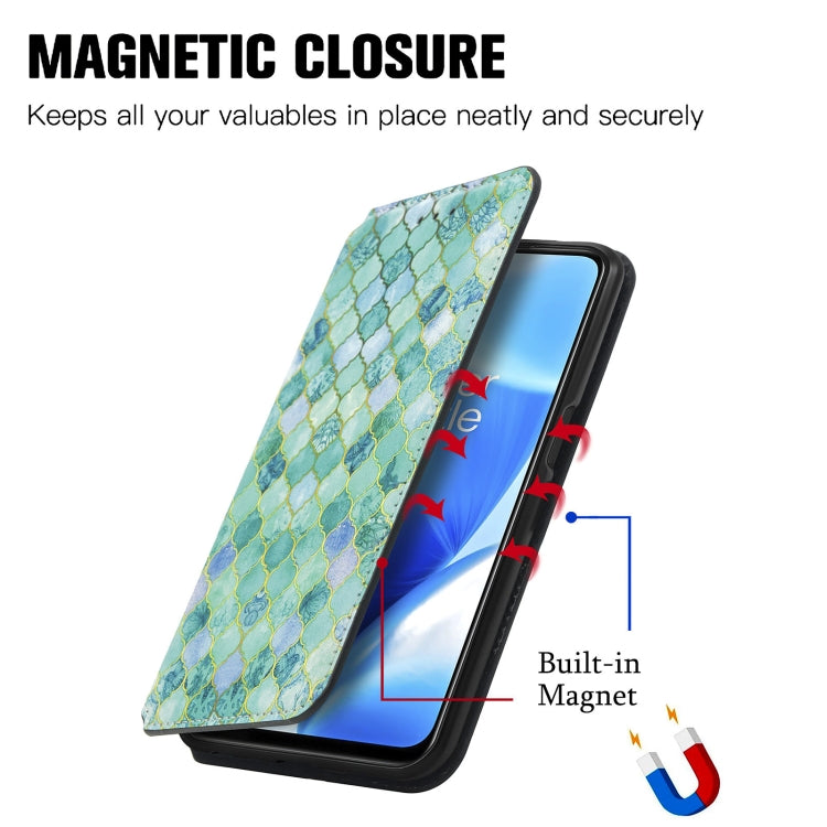 For OnePlus Nord N200 5G Colorful Magnetic Horizontal Flip PU Leather Case with Holder & Card Slot & Wallet