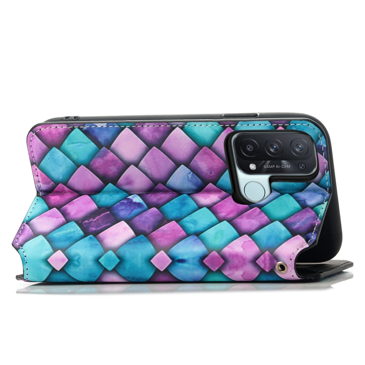 For OPPO Reno 5A Colorful Magnetic Horizontal Flip PU Leather Case with Holder & Card Slot & Wallet