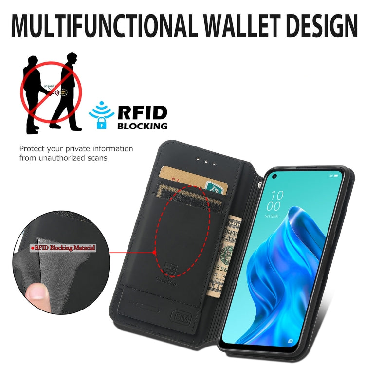 For OPPO Reno 5A Colorful Magnetic Horizontal Flip PU Leather Case with Holder & Card Slot & Wallet