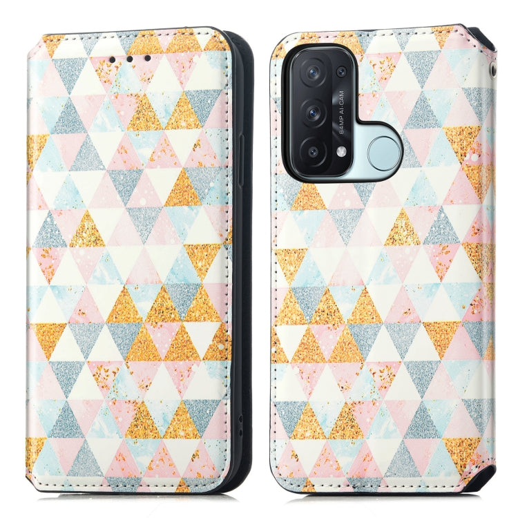 For OPPO Reno 5A Colorful Magnetic Horizontal Flip PU Leather Case with Holder & Card Slot & Wallet