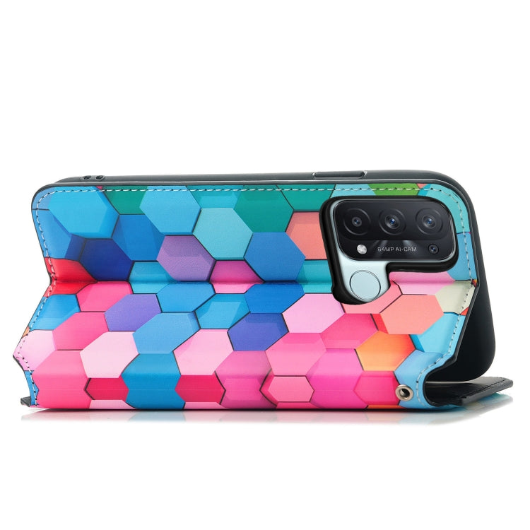 For OPPO Reno 5A Colorful Magnetic Horizontal Flip PU Leather Case with Holder & Card Slot & Wallet