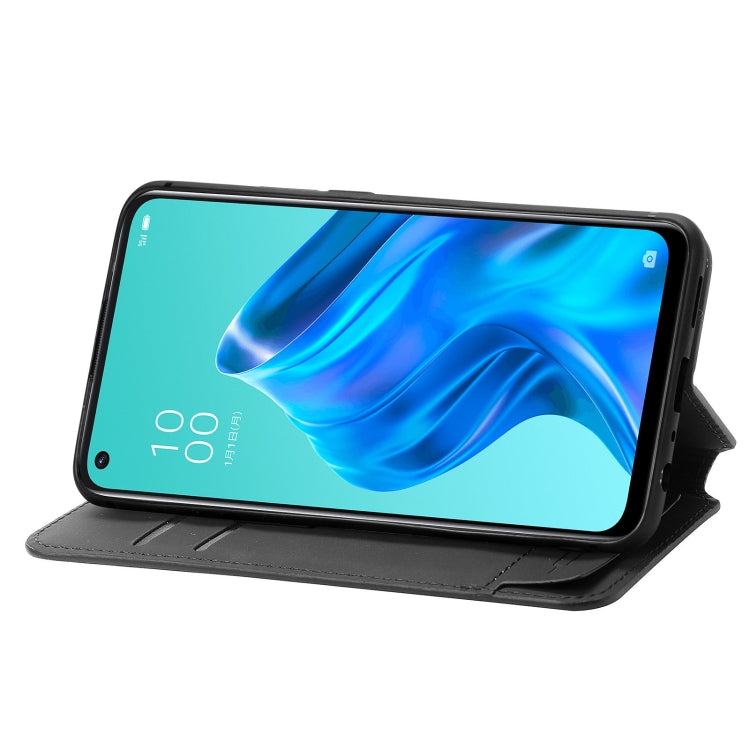 For OPPO Reno 5A Colorful Magnetic Horizontal Flip PU Leather Case with Holder & Card Slot & Wallet