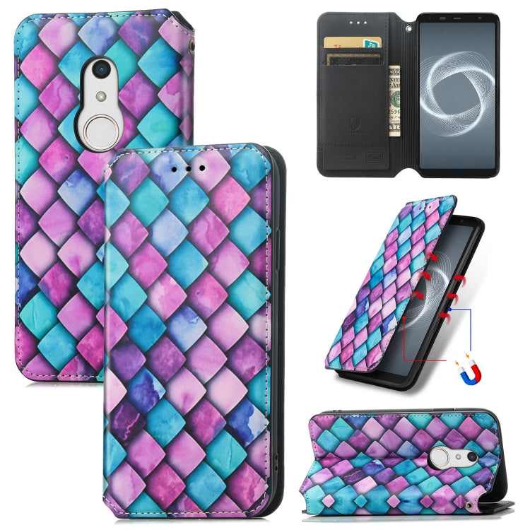 For Fujitsu Arrows BZ02/Be4 Plus/F-41B Colorful Magnetic Horizontal Flip PU Leather Case with Holder & Card Slot & Wallet