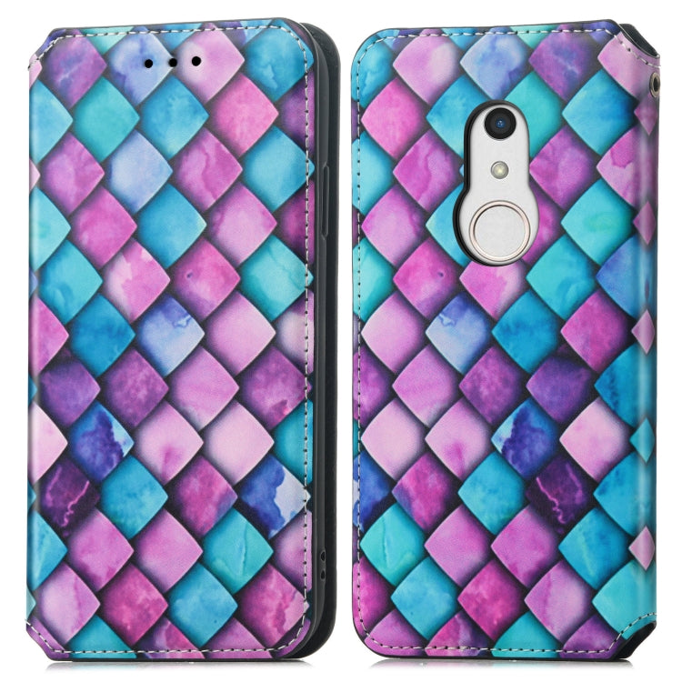 For Fujitsu Arrows BZ02/Be4 Plus/F-41B Colorful Magnetic Horizontal Flip PU Leather Case with Holder & Card Slot & Wallet