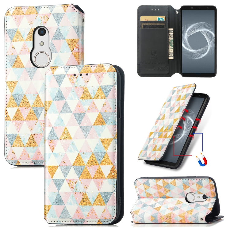 For Fujitsu Arrows BZ02/Be4 Plus/F-41B Colorful Magnetic Horizontal Flip PU Leather Case with Holder & Card Slot & Wallet