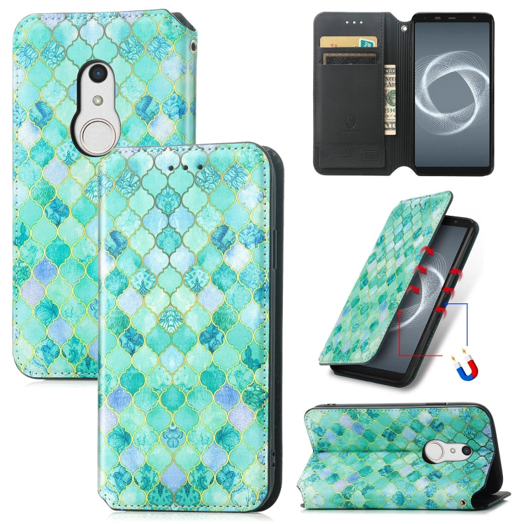For Fujitsu Arrows BZ02/Be4 Plus/F-41B Colorful Magnetic Horizontal Flip PU Leather Case with Holder & Card Slot & Wallet