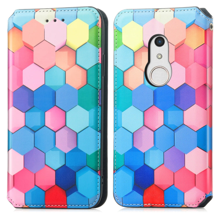 For Fujitsu Arrows BZ02/Be4 Plus/F-41B Colorful Magnetic Horizontal Flip PU Leather Case with Holder & Card Slot & Wallet
