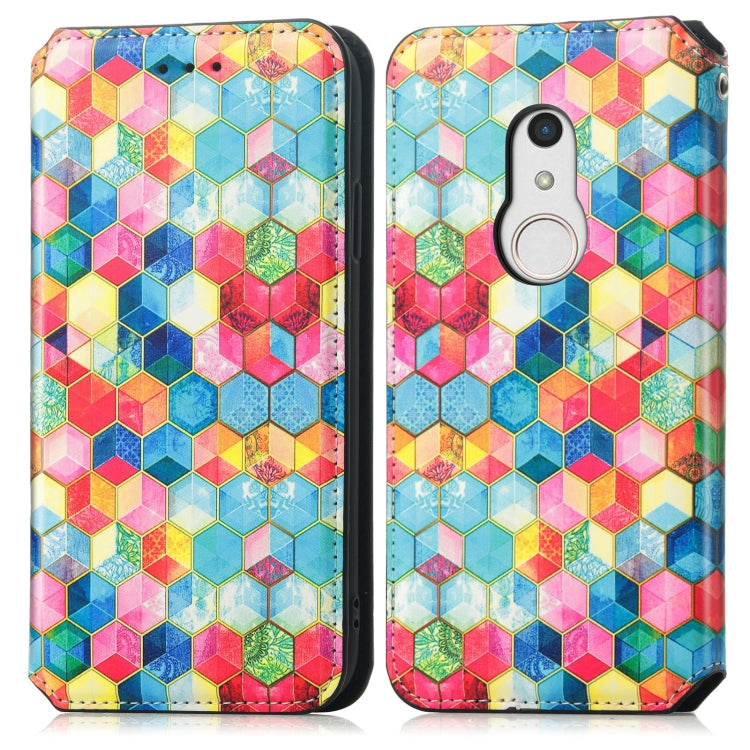 For Fujitsu Arrows BZ02/Be4 Plus/F-41B Colorful Magnetic Horizontal Flip PU Leather Case with Holder & Card Slot & Wallet