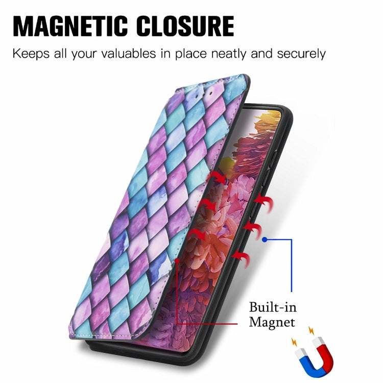 For Samsung Galaxy S20 FE Colorful Magnetic Horizontal Flip PU Leather Case with Holder & Card Slot & Wallet