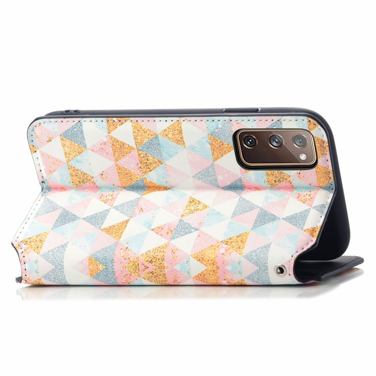 For Samsung Galaxy S20 FE Colorful Magnetic Horizontal Flip PU Leather Case with Holder & Card Slot & Wallet