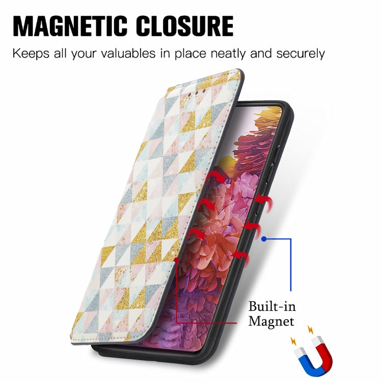 For Samsung Galaxy S20 FE Colorful Magnetic Horizontal Flip PU Leather Case with Holder & Card Slot & Wallet