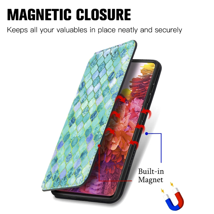 For Samsung Galaxy S20 FE Colorful Magnetic Horizontal Flip PU Leather Case with Holder & Card Slot & Wallet
