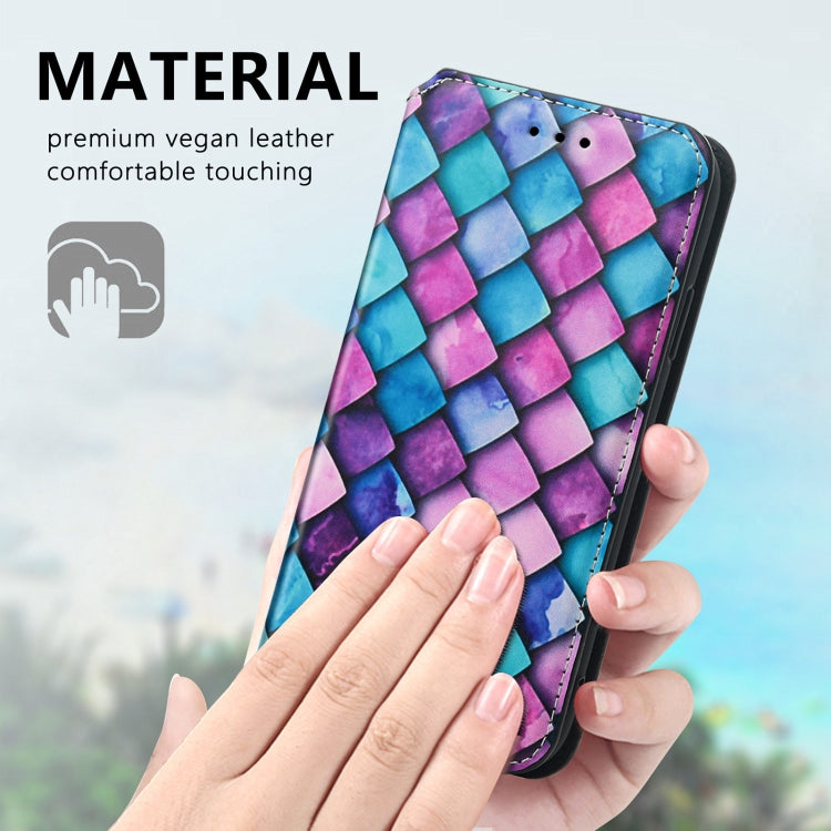 For Samsung Galaxy S21 FE Colorful Magnetic Horizontal Flip PU Leather Case with Holder & Card Slot & Wallet