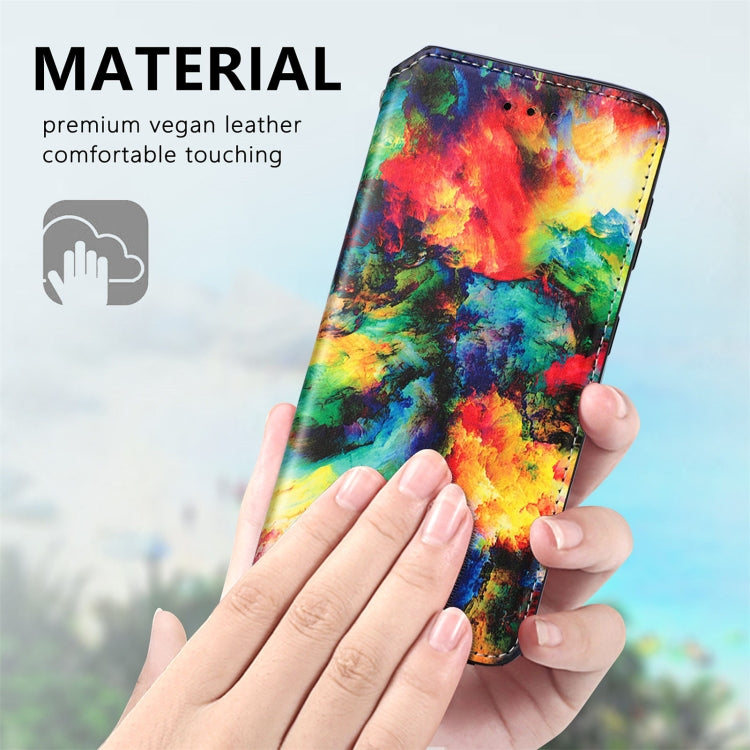 For Samsung Galaxy S21 Ultra 5G Colorful Magnetic Horizontal Flip PU Leather Case with Holder & Card Slot & Wallet