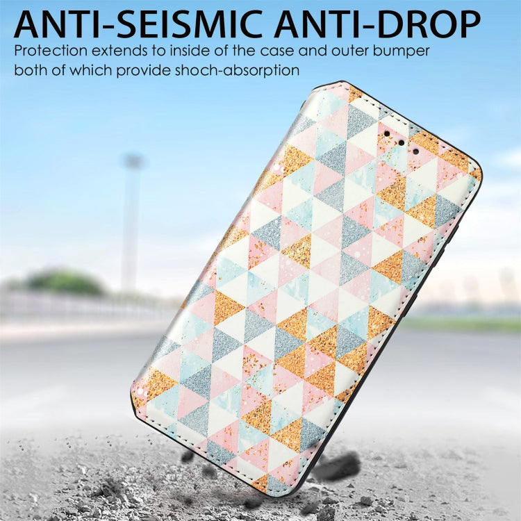 For Samsung Galaxy S21 Ultra 5G Colorful Magnetic Horizontal Flip PU Leather Case with Holder & Card Slot & Wallet