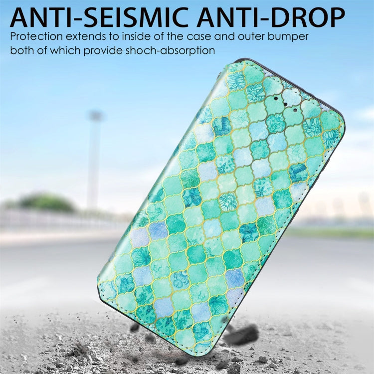 For Samsung Galaxy S21 Ultra 5G Colorful Magnetic Horizontal Flip PU Leather Case with Holder & Card Slot & Wallet
