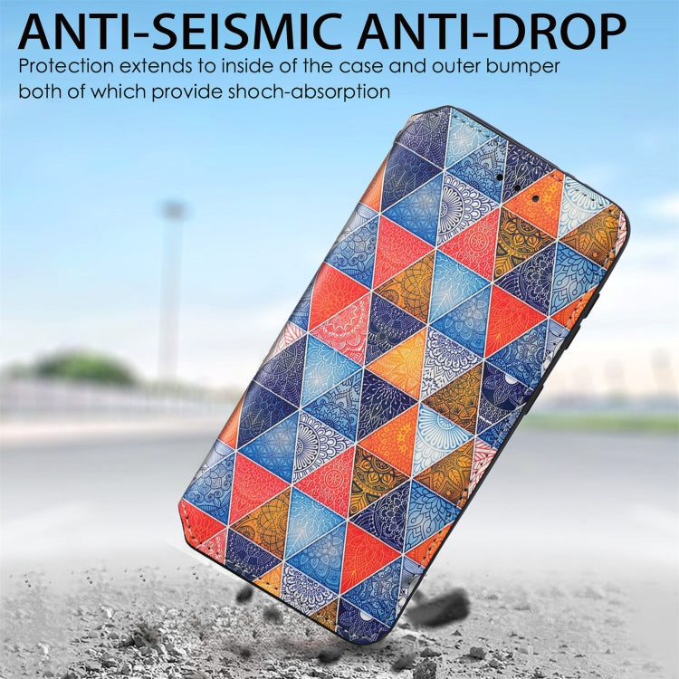 For Samsung Galaxy S21 Ultra 5G Colorful Magnetic Horizontal Flip PU Leather Case with Holder & Card Slot & Wallet