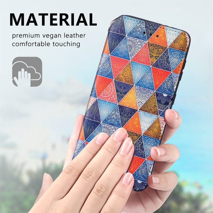 For Samsung Galaxy S21 Ultra 5G Colorful Magnetic Horizontal Flip PU Leather Case with Holder & Card Slot & Wallet