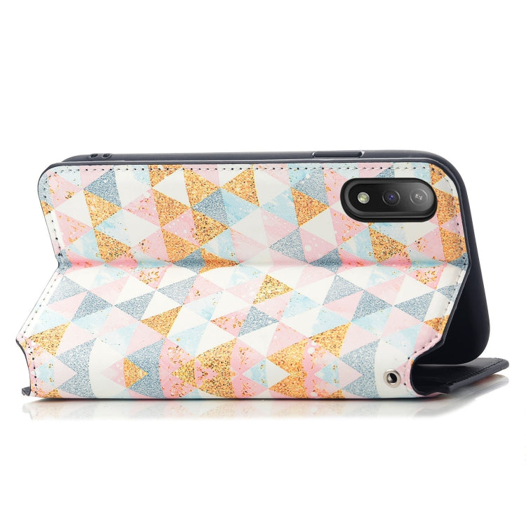 For Sony Xperia Ace II Colorful Magnetic Horizontal Flip PU Leather Case with Holder & Card Slot & Wallet