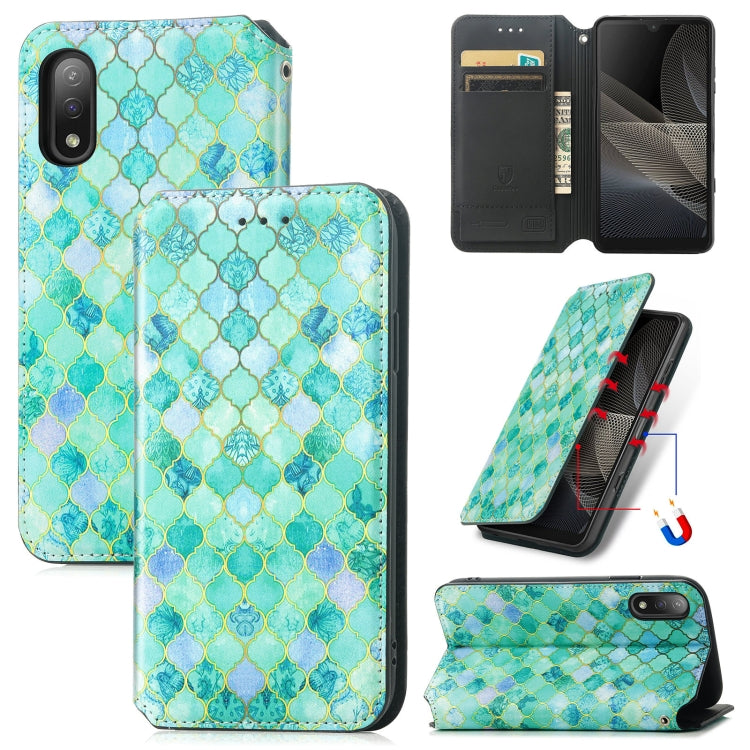For Sony Xperia Ace II Colorful Magnetic Horizontal Flip PU Leather Case with Holder & Card Slot & Wallet