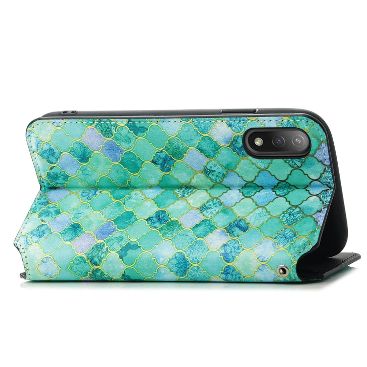 For Sony Xperia Ace II Colorful Magnetic Horizontal Flip PU Leather Case with Holder & Card Slot & Wallet