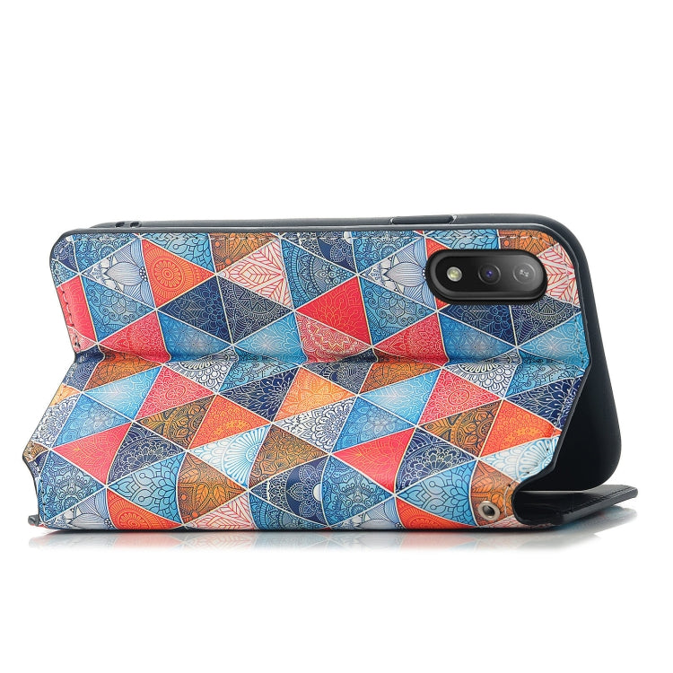 For Sony Xperia Ace II Colorful Magnetic Horizontal Flip PU Leather Case with Holder & Card Slot & Wallet