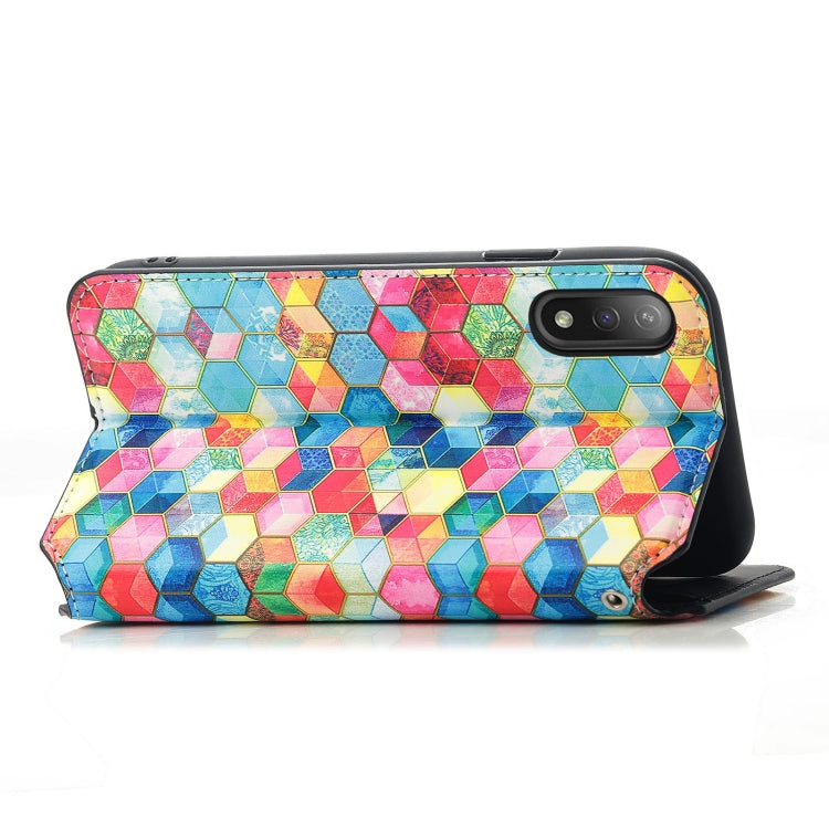 For Sony Xperia Ace II Colorful Magnetic Horizontal Flip PU Leather Case with Holder & Card Slot & Wallet