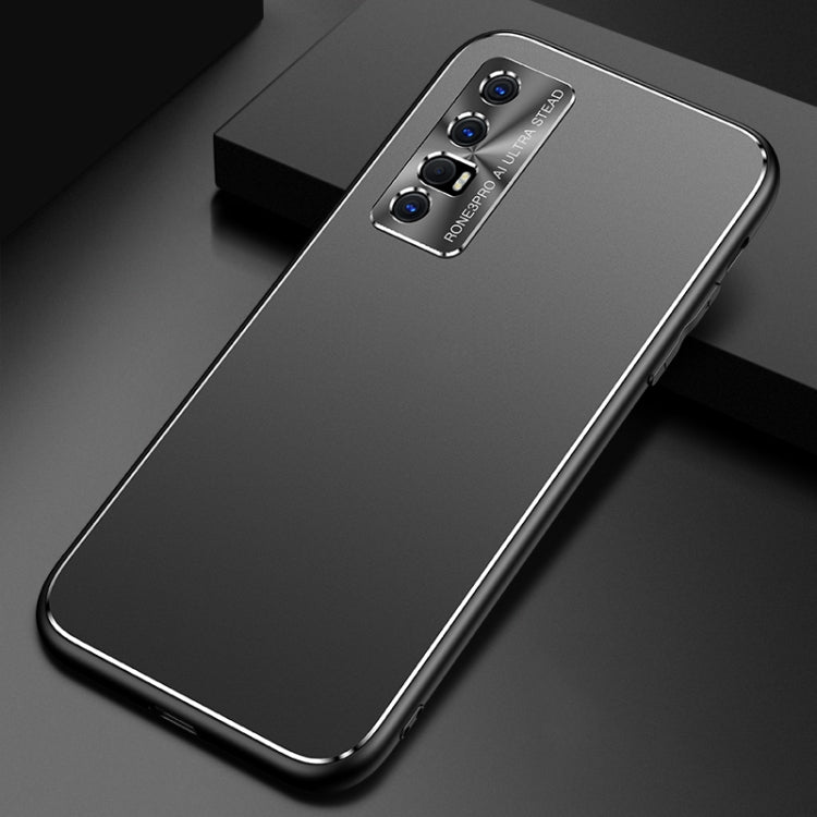 For OPPO Reno3 / K7 Cool Frosted Metal TPU Shockproof Case