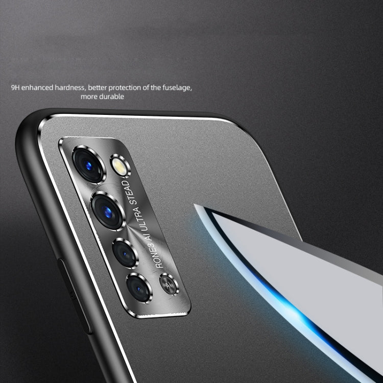 For OPPO Reno4 SE Cool Frosted Metal TPU Shockproof Case