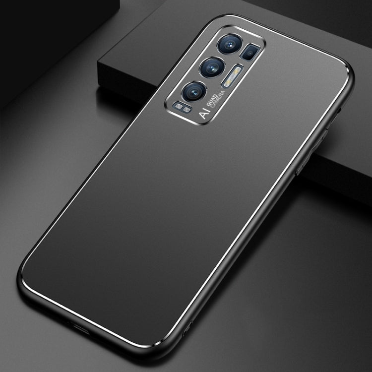 For OPPO Reno5 Pro+ Cool Frosted Metal TPU Shockproof Case