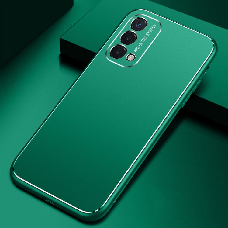 For OPPO A93 / A74 / A54 Cool Frosted Metal TPU Shockproof Case